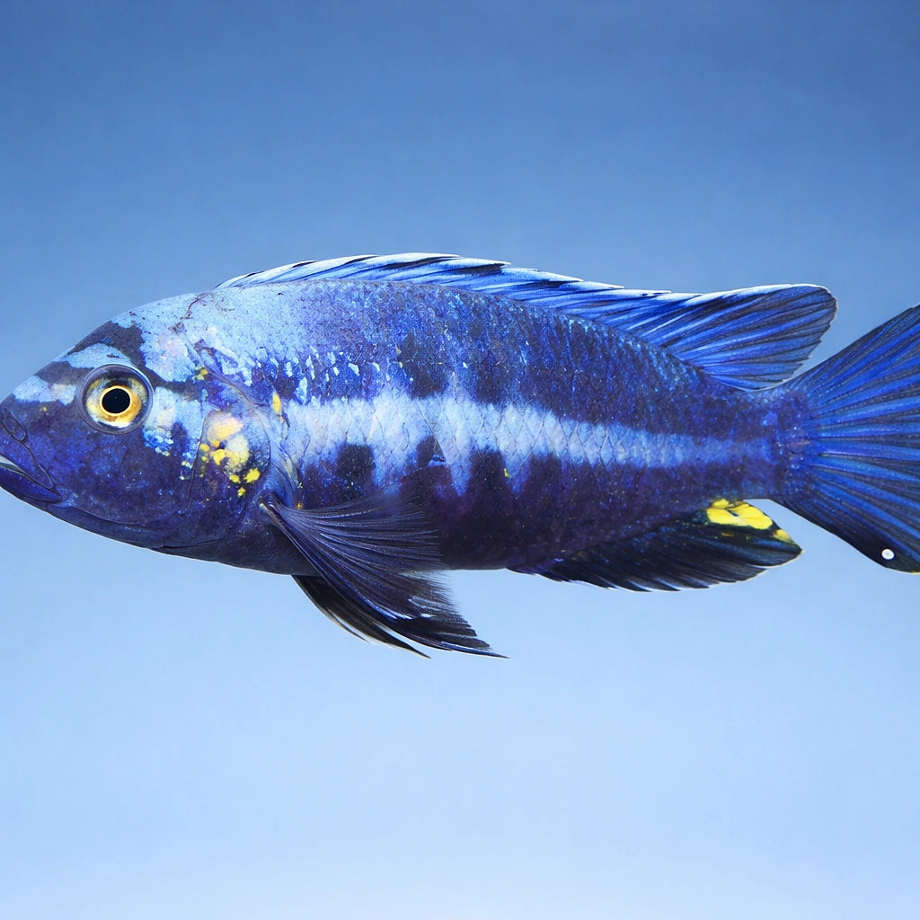 Brevis Mbuna — tropical fish for sale UK — AI side clean view