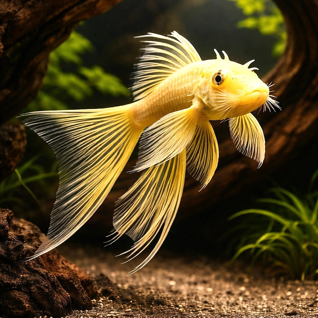Bristlenose Pleco — Catfish cory pleco for sale UK — AI hero driftwood view