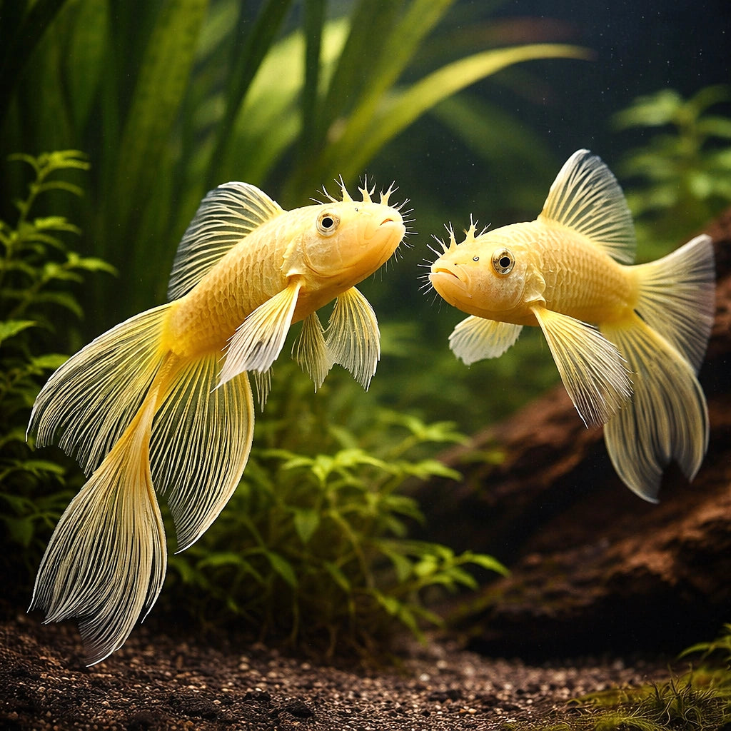 Bristlenose Pleco — Catfish cory pleco for sale UK — AI pair planted view