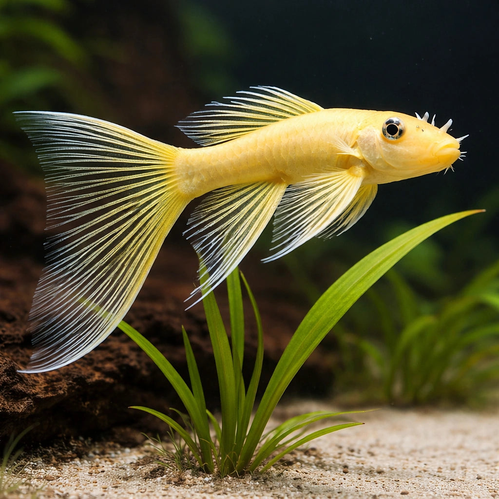 Bristlenose Pleco — Catfish cory pleco for sale UK — AI scale plant view