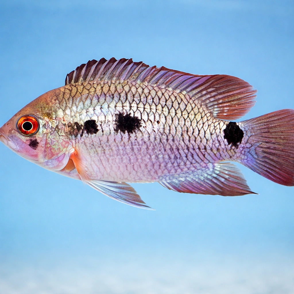 Brown Acara Cichlid — tropical fish for sale UK — AI side clean view