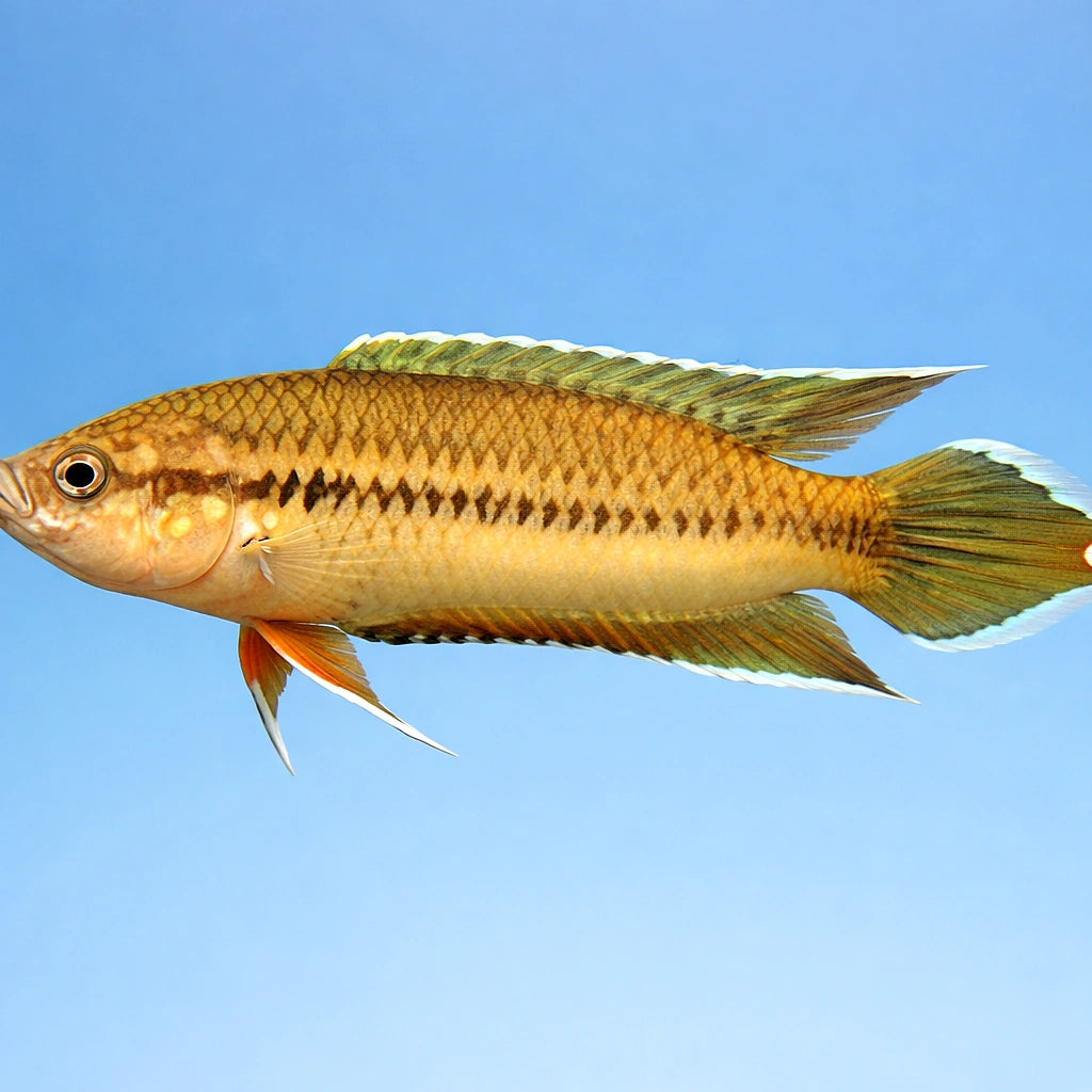 Brown Spiketail Paradisefish — tropical fish for sale UK — AI side clean view