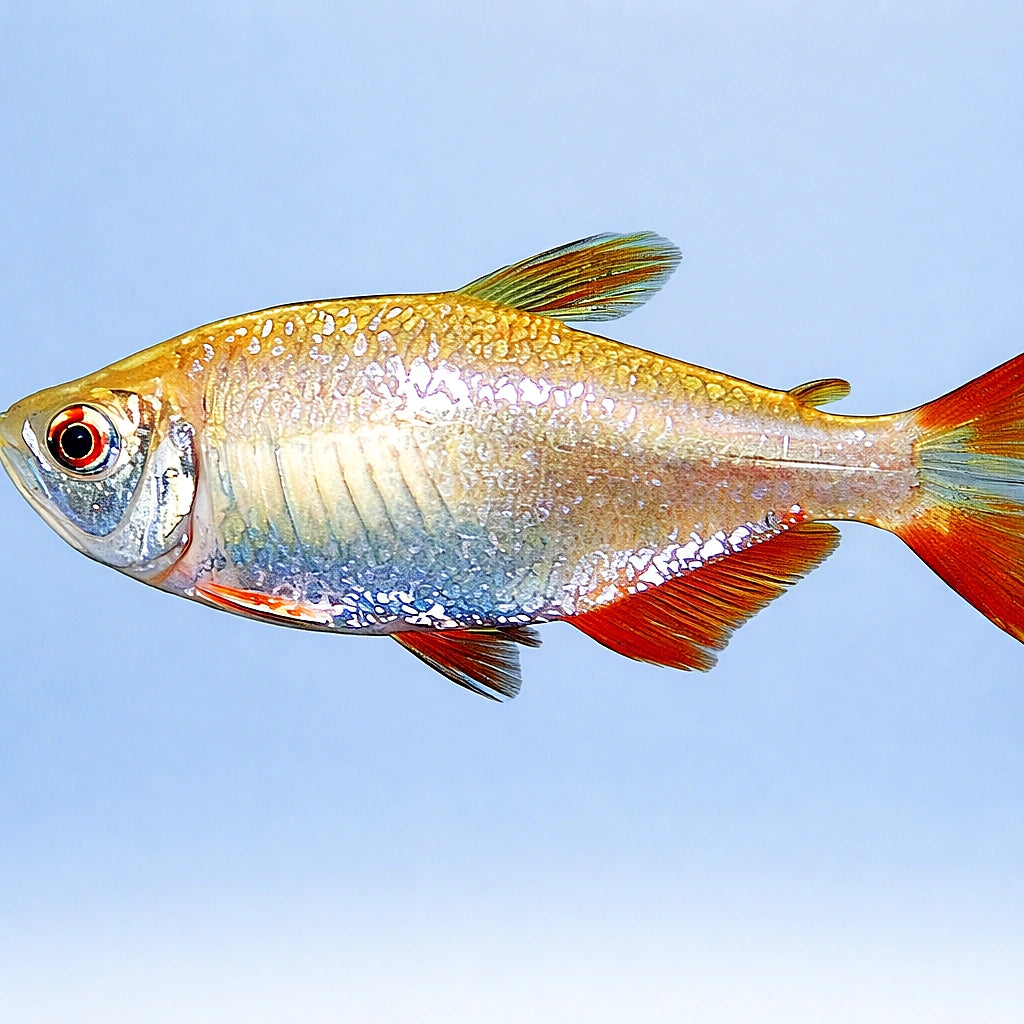 Buenos Aires Tetra Gold — tropical fish for sale UK — AI side clean view