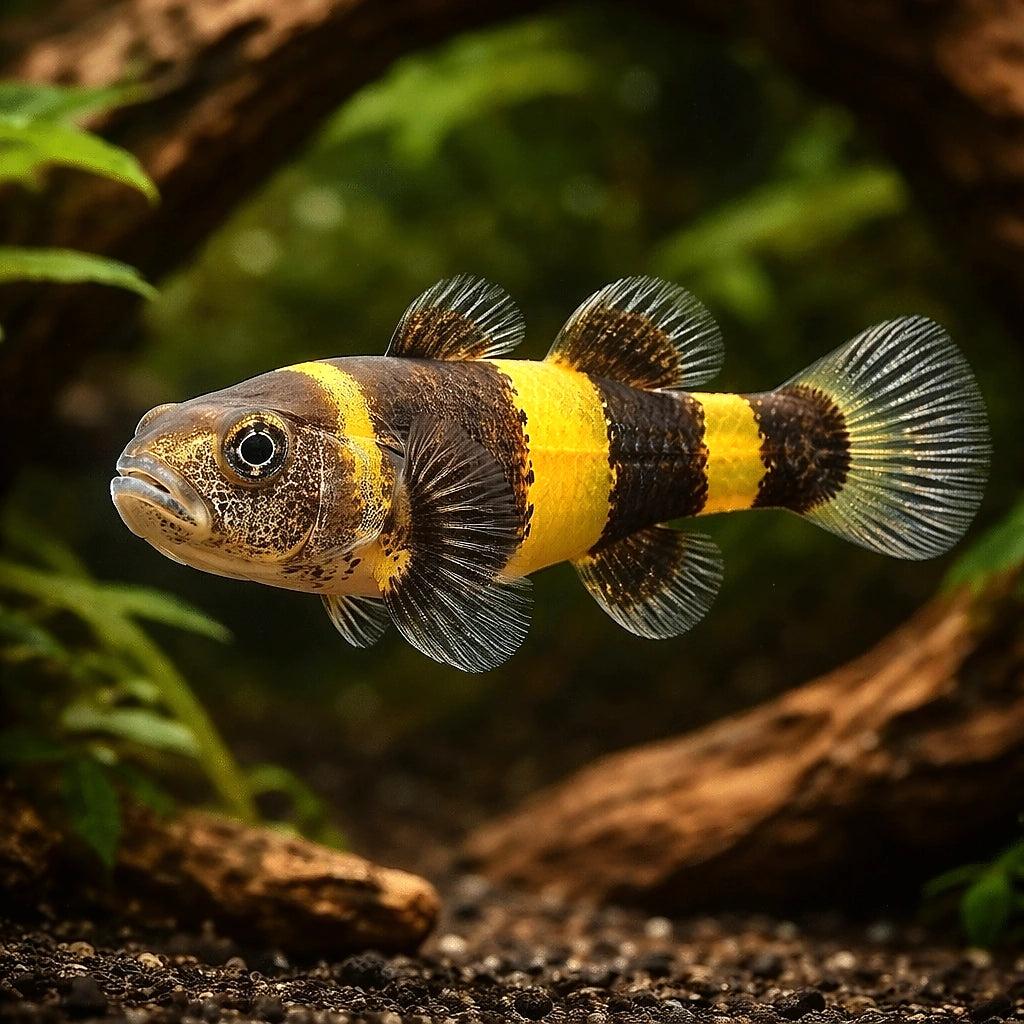 Bumblebee Goby — Mudskipper and Goby for sale UK — AI hero driftwood view