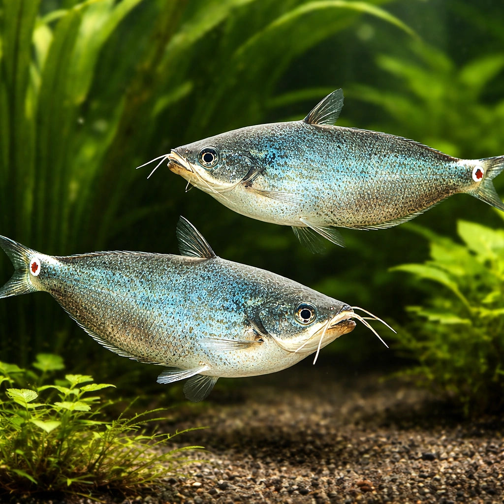 Butter catfish — tropical fish for sale UK — AI pair planted view