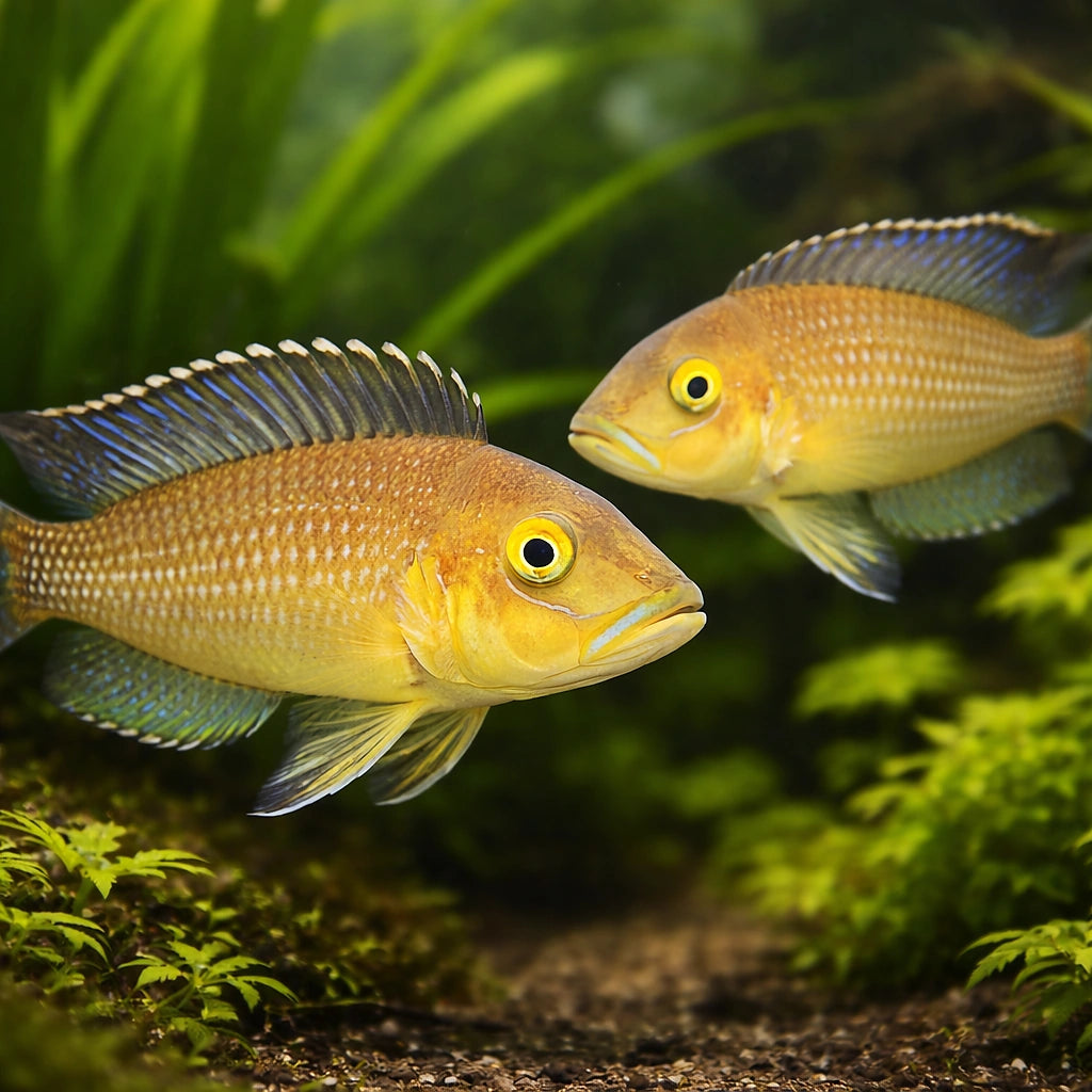 Callipterus — tropical fish for sale UK — AI pair planted view