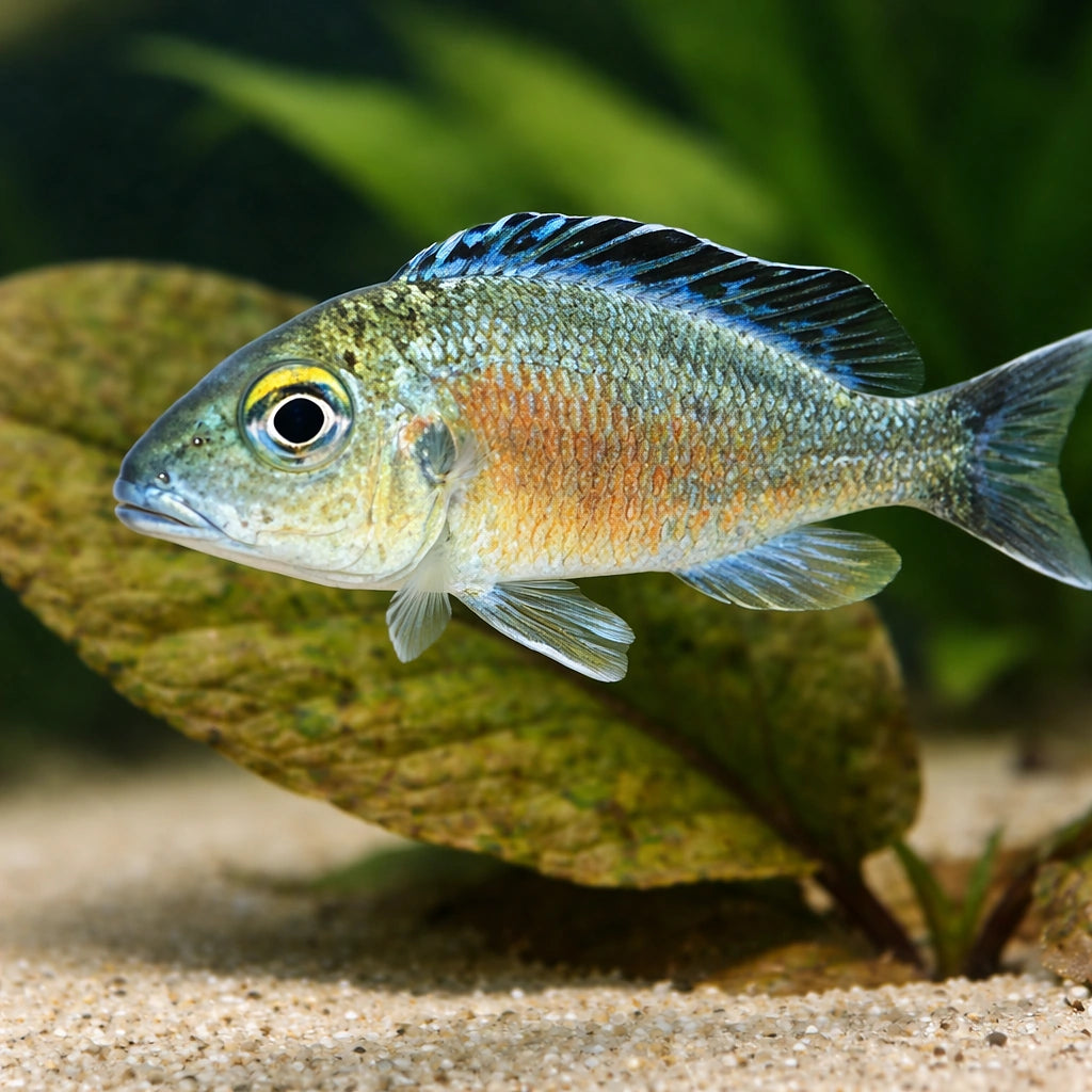Callochromis macrops 5,5 - — tropical fish for sale UK — AI scale plant view