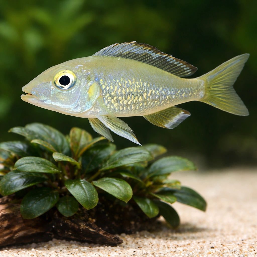 Callochromis stappersi 3 - — tropical fish for sale UK — AI scale plant view