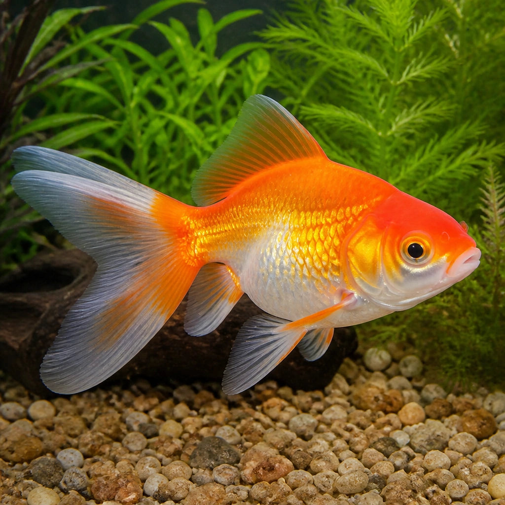 Carassius auratus Wakin - Coldwater Fish for Sale UK — tropical fish for sale UK — AI natural aquarium view