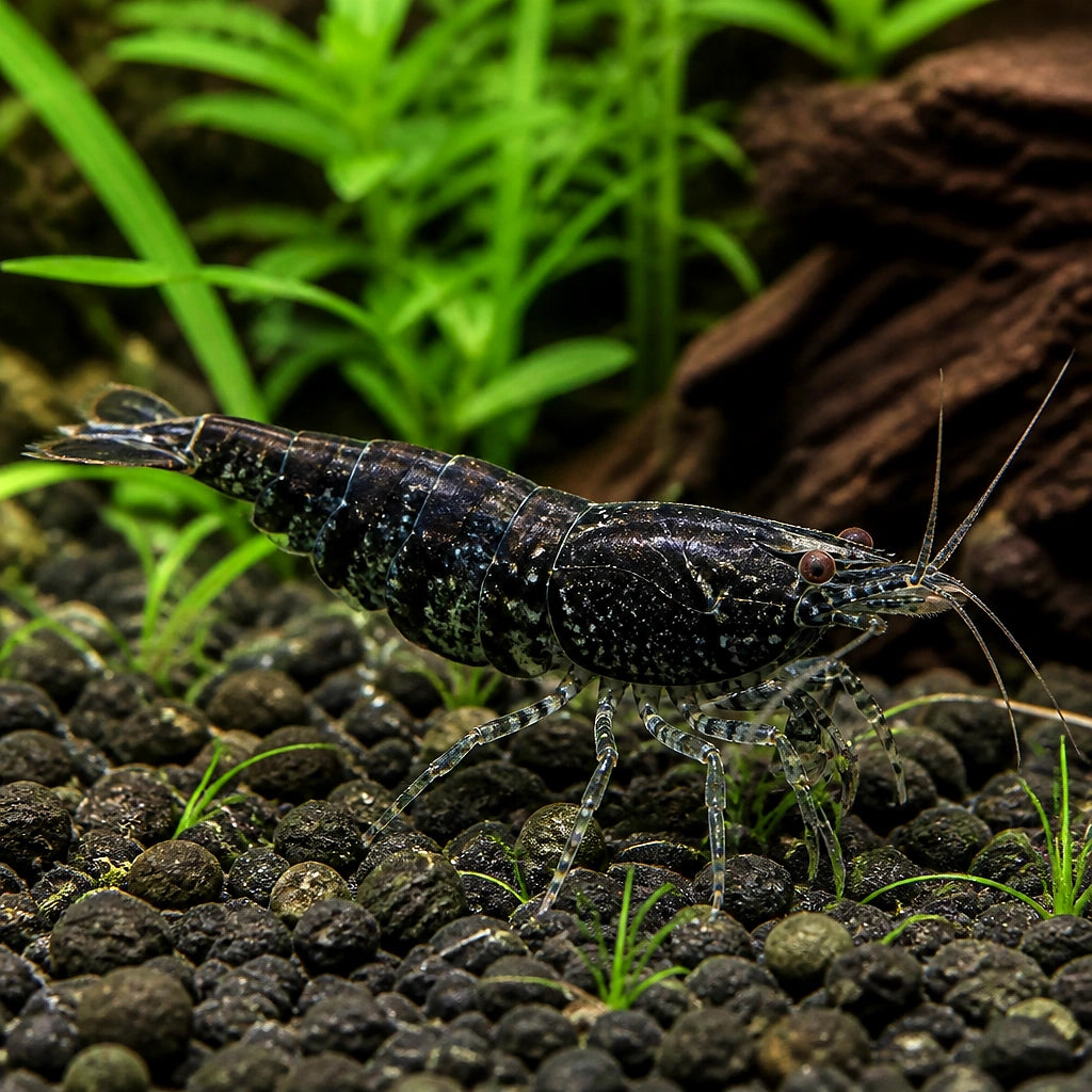 Sawtooth Caridina Shrimp - Neocaridina Denticulata - Aquatic Invertebrate — Shrimp for sale UK — AI natural aquarium view