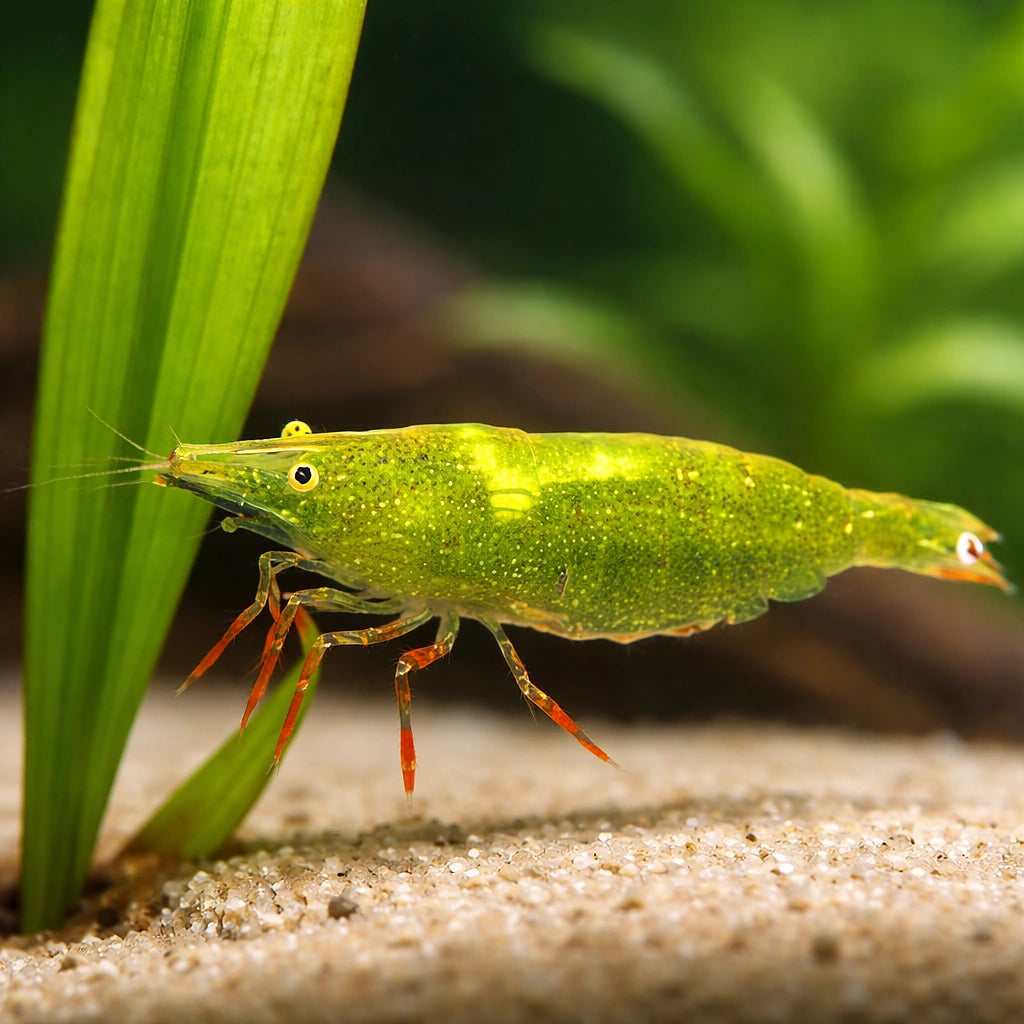 Caridina babaulti green 1 - 1, — tropical fish for sale UK — AI scale plant view