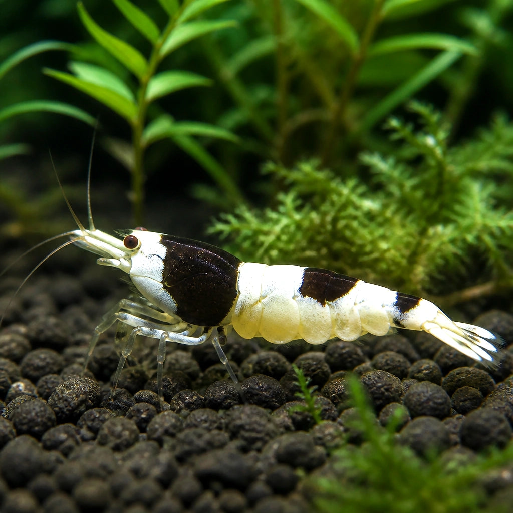 Caridina bee panda Taiwan — tropical fish for sale UK — AI natural aquarium view