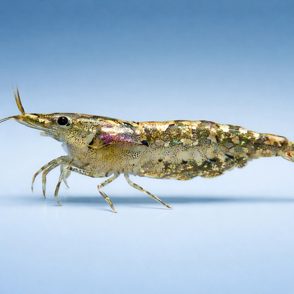 Caridina sp. rainbow — tropical fish for sale UK — AI side clean view