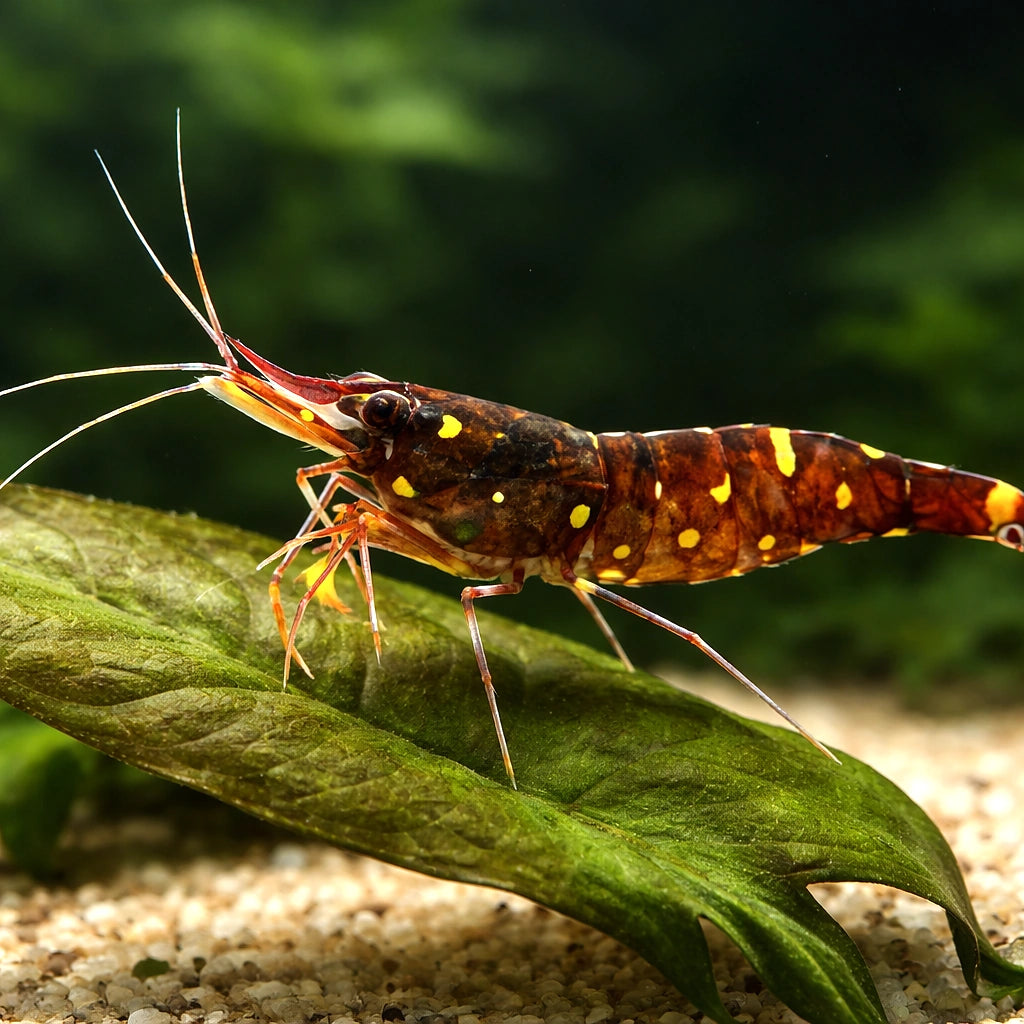 Caridina sp. yellow cheek celebe 1 - 1, — tropical fish for sale UK — AI scale plant view