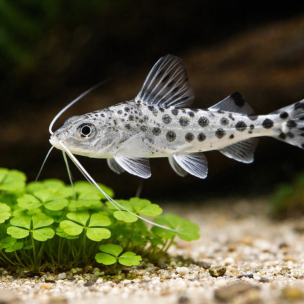 Pimelodus pictus - Pictus Catfish UK (Pimelodus pictus) — Striking spotted Pictus Catfish with active schooling behaviour…