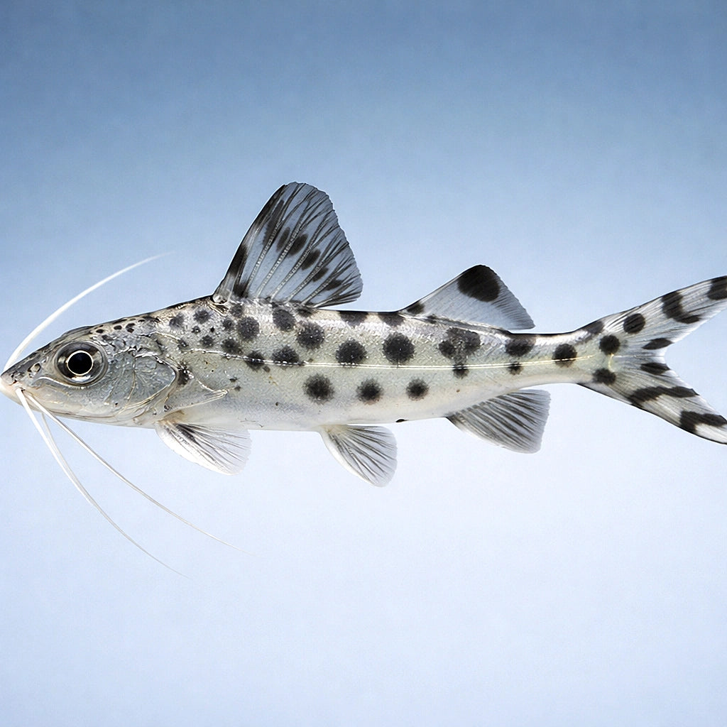 Pimelodus pictus - Pictus Catfish UK (Pimelodus pictus) — Striking spotted Pictus Catfish with active schooling behaviour…