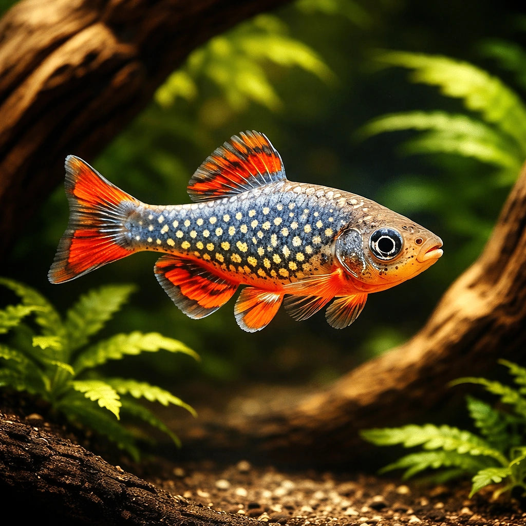 Celestial Pearl Danios — Danios for sale UK — AI hero driftwood view