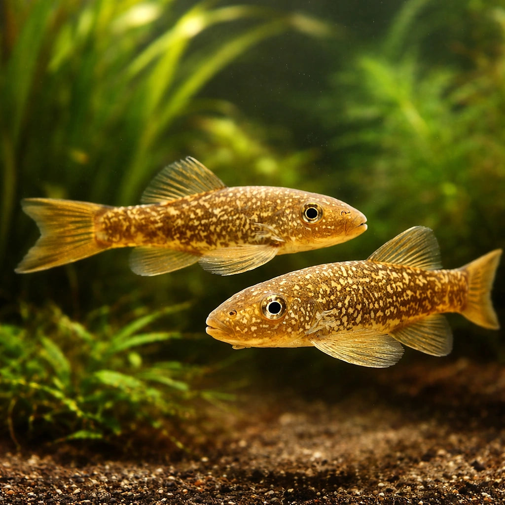 Chaetostoma spot 4 - — tropical fish for sale UK — AI pair planted view