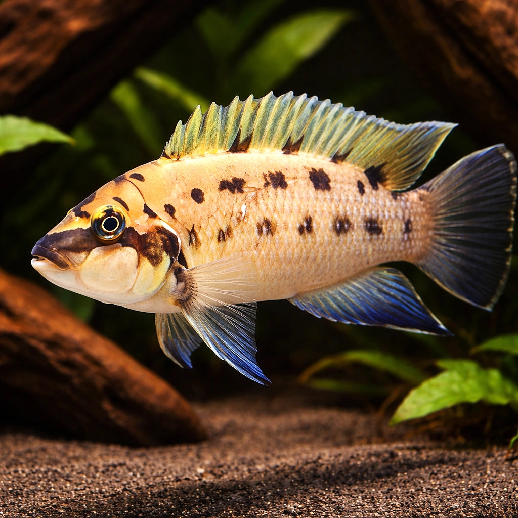Chalinochromis species ndobhoi 4 - — tropical fish for sale UK — AI hero driftwood view