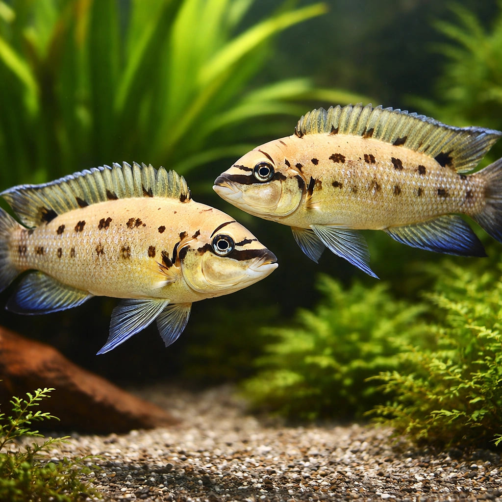 Chalinochromis species ndobhoi 4 - — tropical fish for sale UK — AI pair planted view