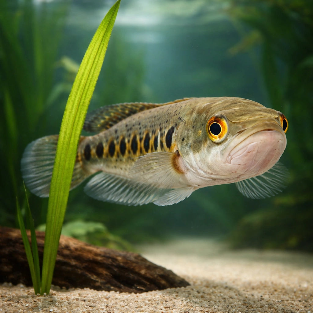 Channa pleurophthalma 5 - — tropical fish for sale UK — AI scale plant view