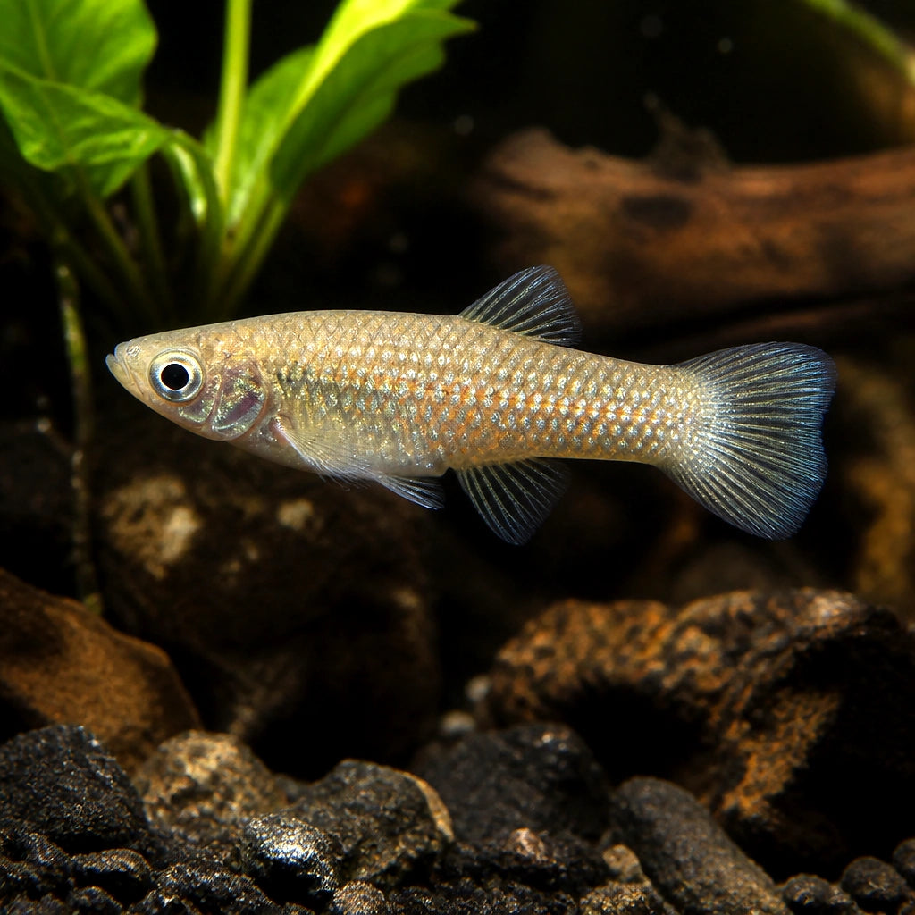 Barred Splitfin — Goodeids for sale UK — AI natural aquarium view