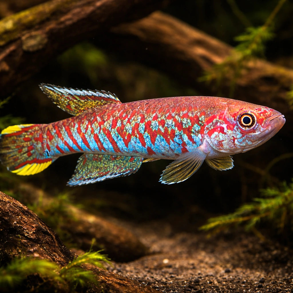Chaytor's Killie — tropical fish for sale UK — AI hero driftwood view