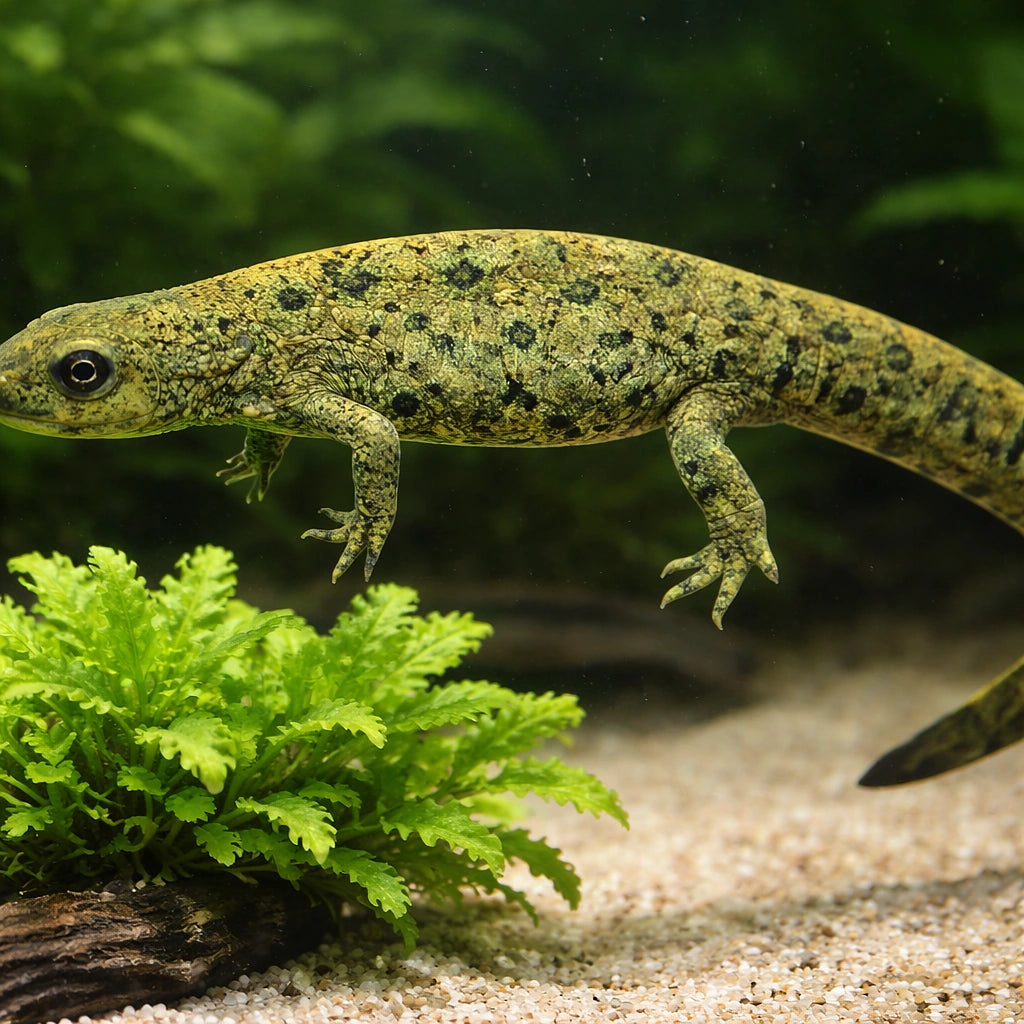 Chinese Warty Newt — tropical fish for sale UK — AI scale plant view