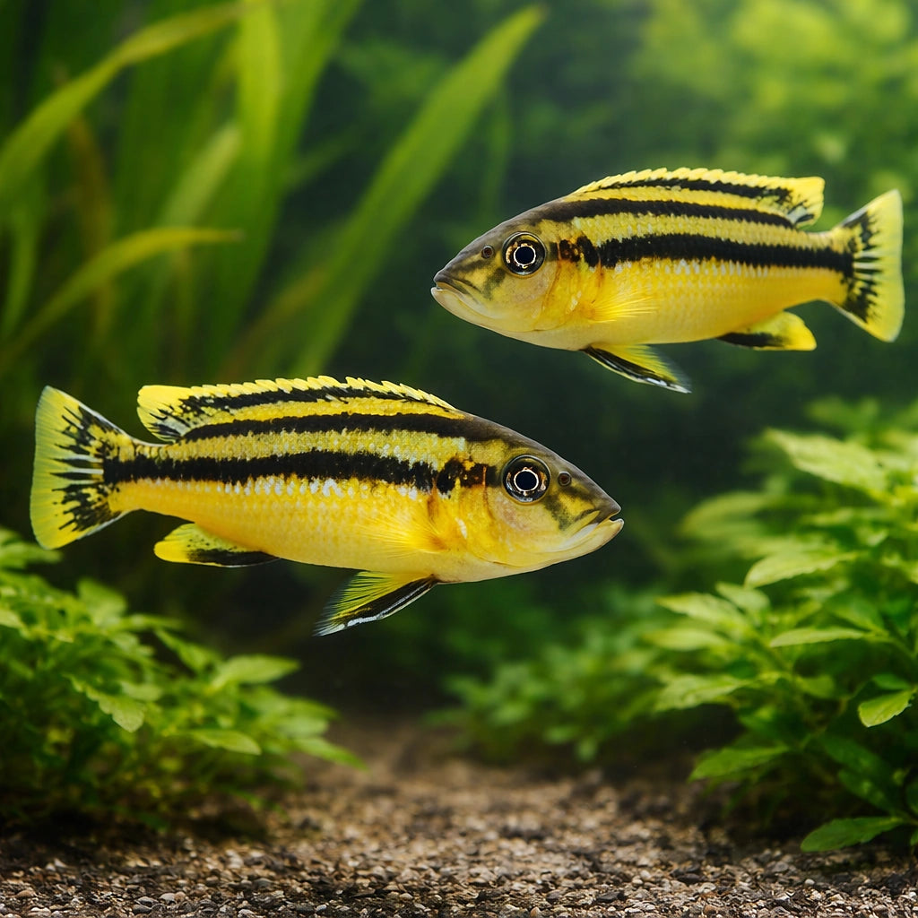 Chipokae Mbuna — tropical fish for sale UK — AI pair planted view