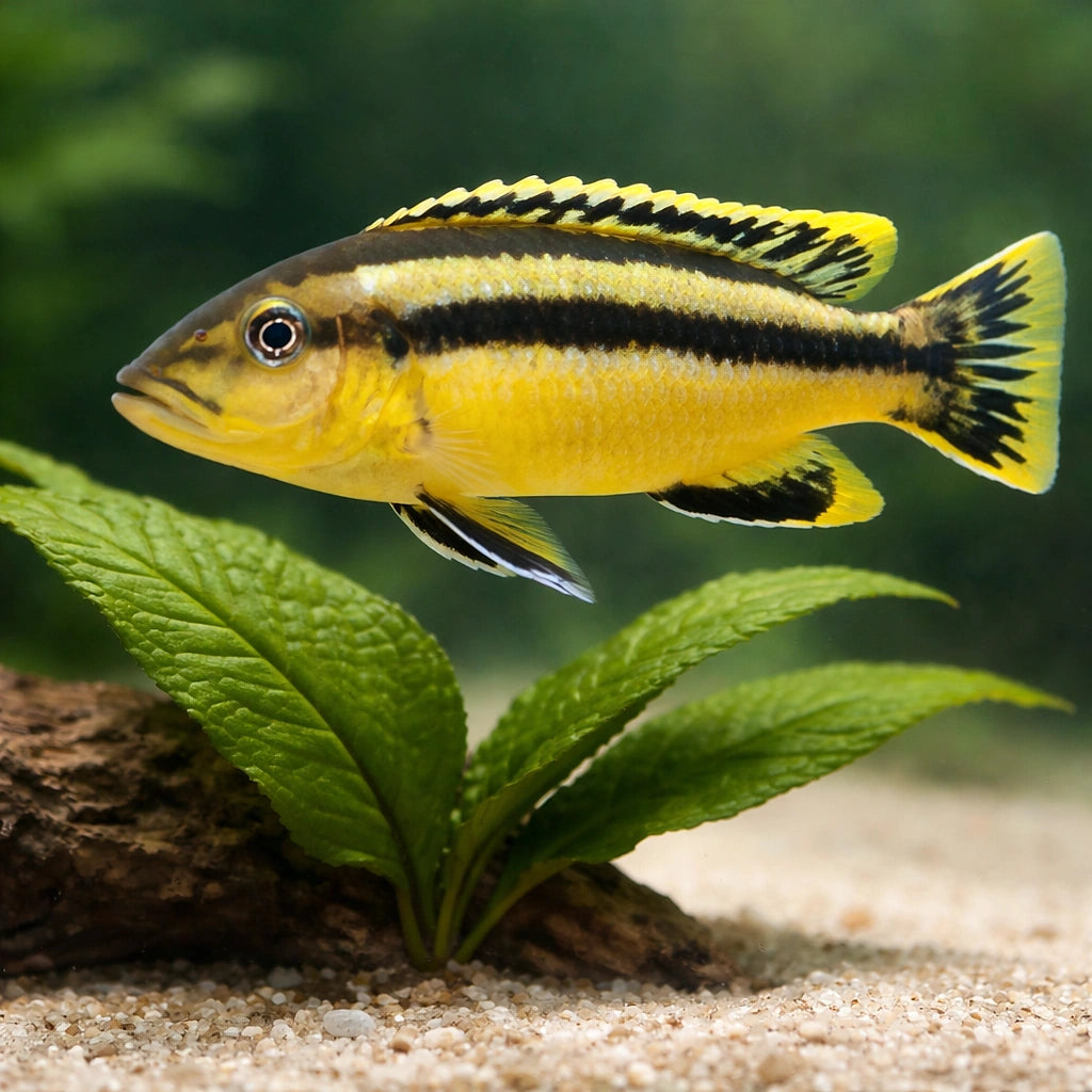 Chipokae Mbuna — tropical fish for sale UK — AI scale plant view