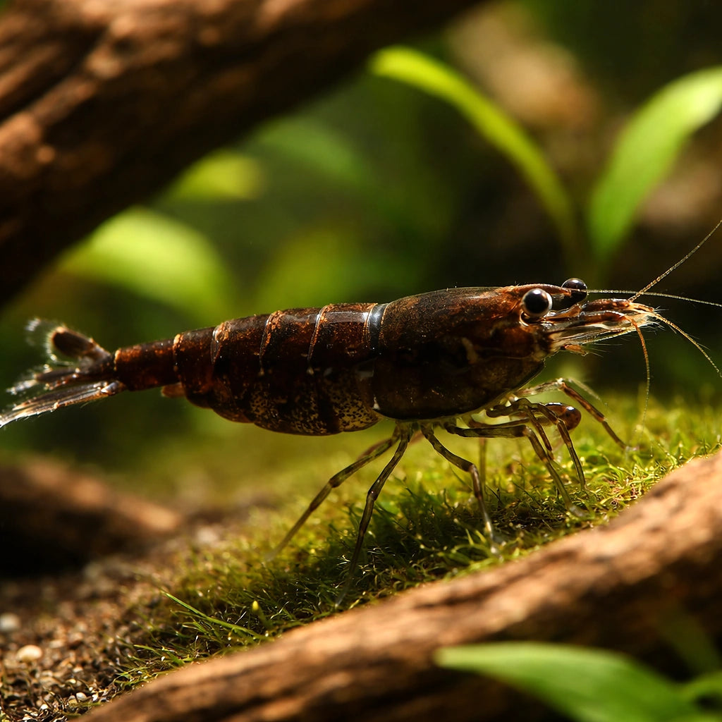 Chocolate Cherry — Shrimp for sale UK — AI hero driftwood view
