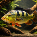 Cichla monoculus 3 - — tropical fish for sale UK — AI hero driftwood view