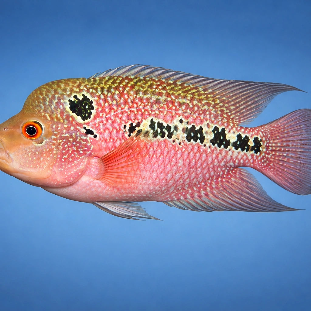 Cichlasoma flowerhorn 12 - — tropical fish for sale UK — AI side clean view