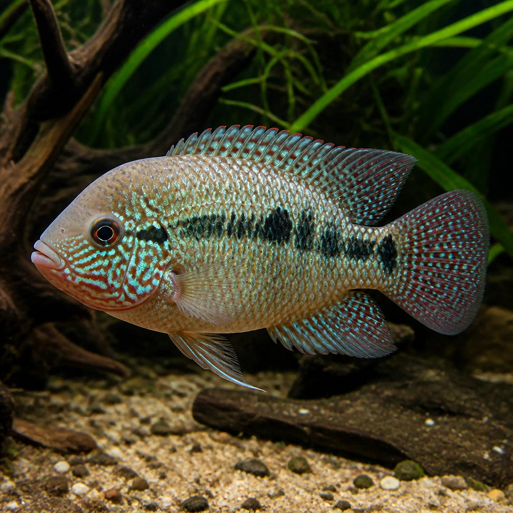 Cichlasoma Hemichromis cuterri — tropical fish for sale UK — AI natural aquarium view