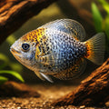 Clithon retropictus — tropical fish for sale UK — AI hero driftwood view