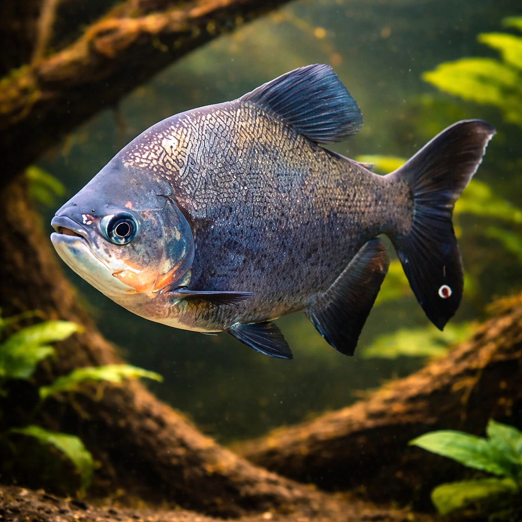 Colossoma — tropical fish for sale UK — AI hero driftwood view