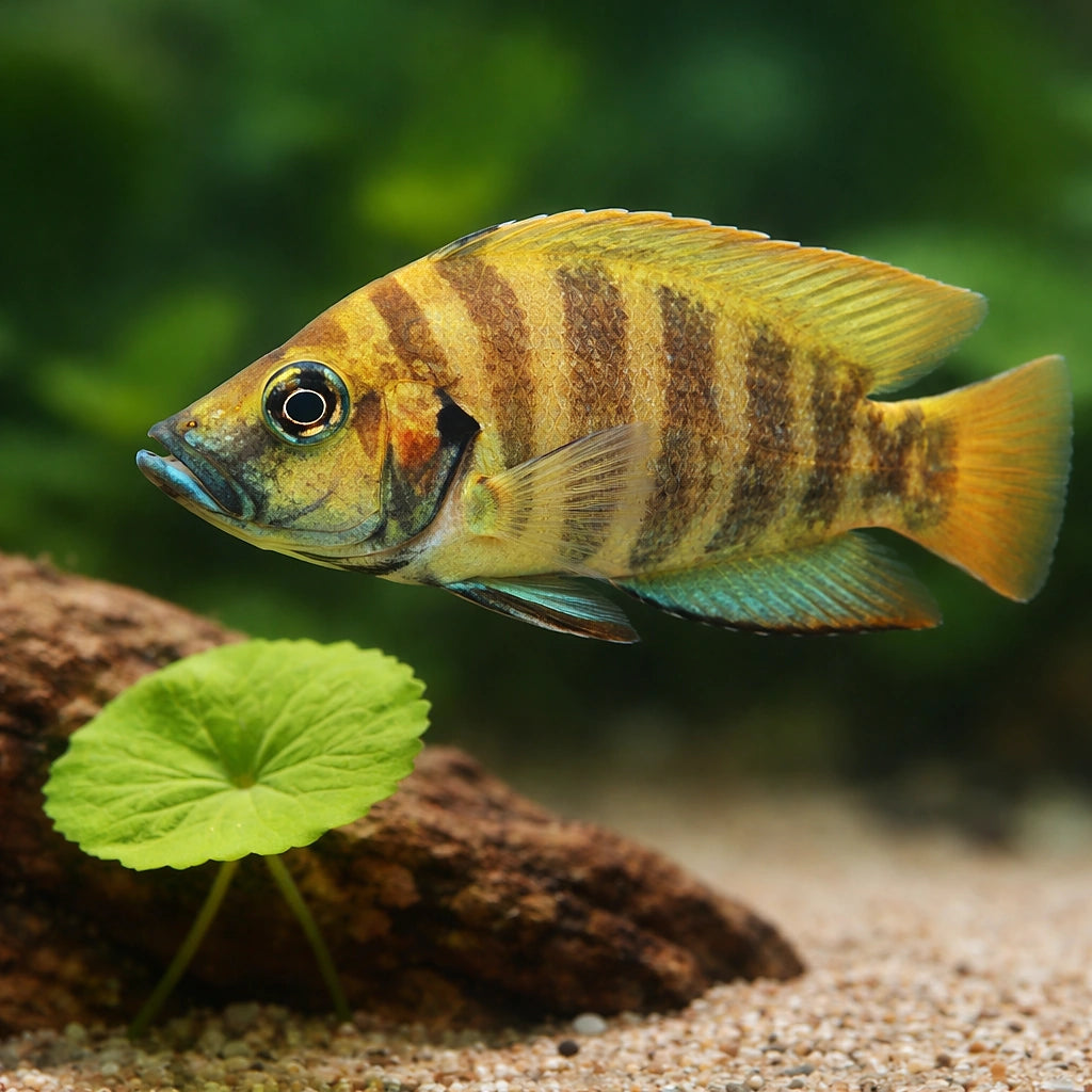 Compressed Cichlid — tropical fish for sale UK — AI scale plant view