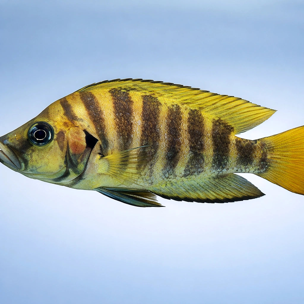 Compressed Cichlid — tropical fish for sale UK — AI side clean view