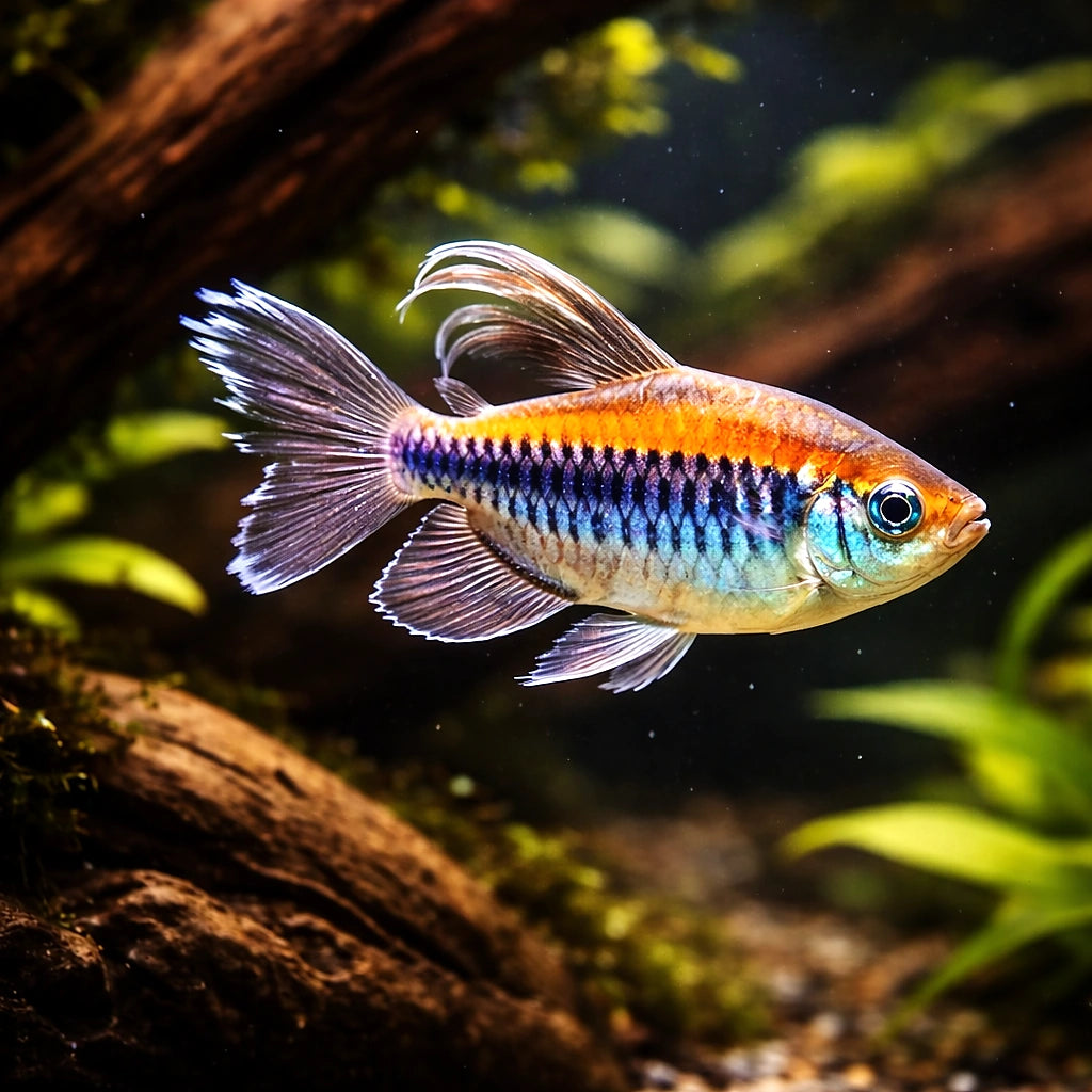 Congo Tetra — African Tetras for sale UK — AI hero driftwood view