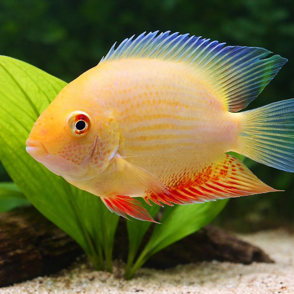 Convict Fish gold — tropical fish for sale UK — AI scale plant view