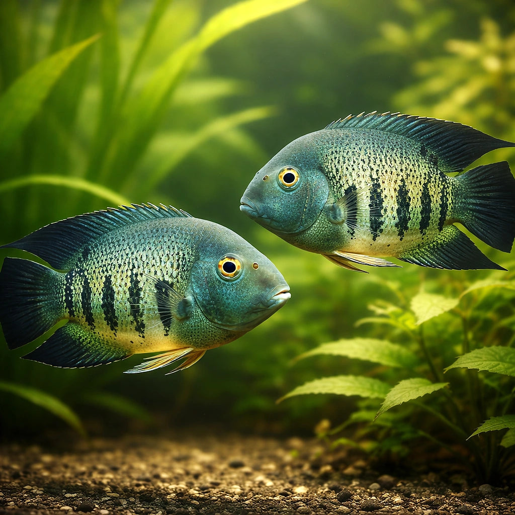 Convict Fish — tropical fish for sale UK — AI pair planted view