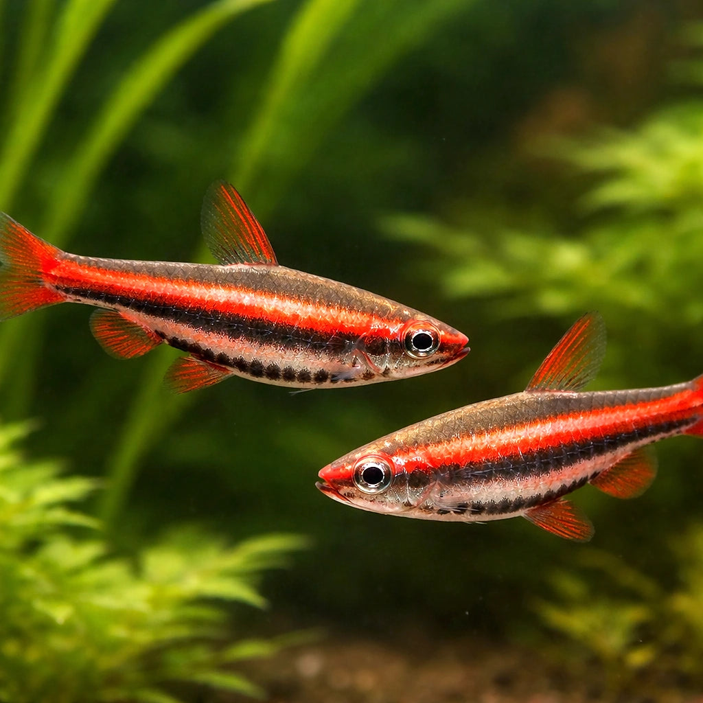 Coral Red — South American Tetra for sale UK — AI pair planted view
