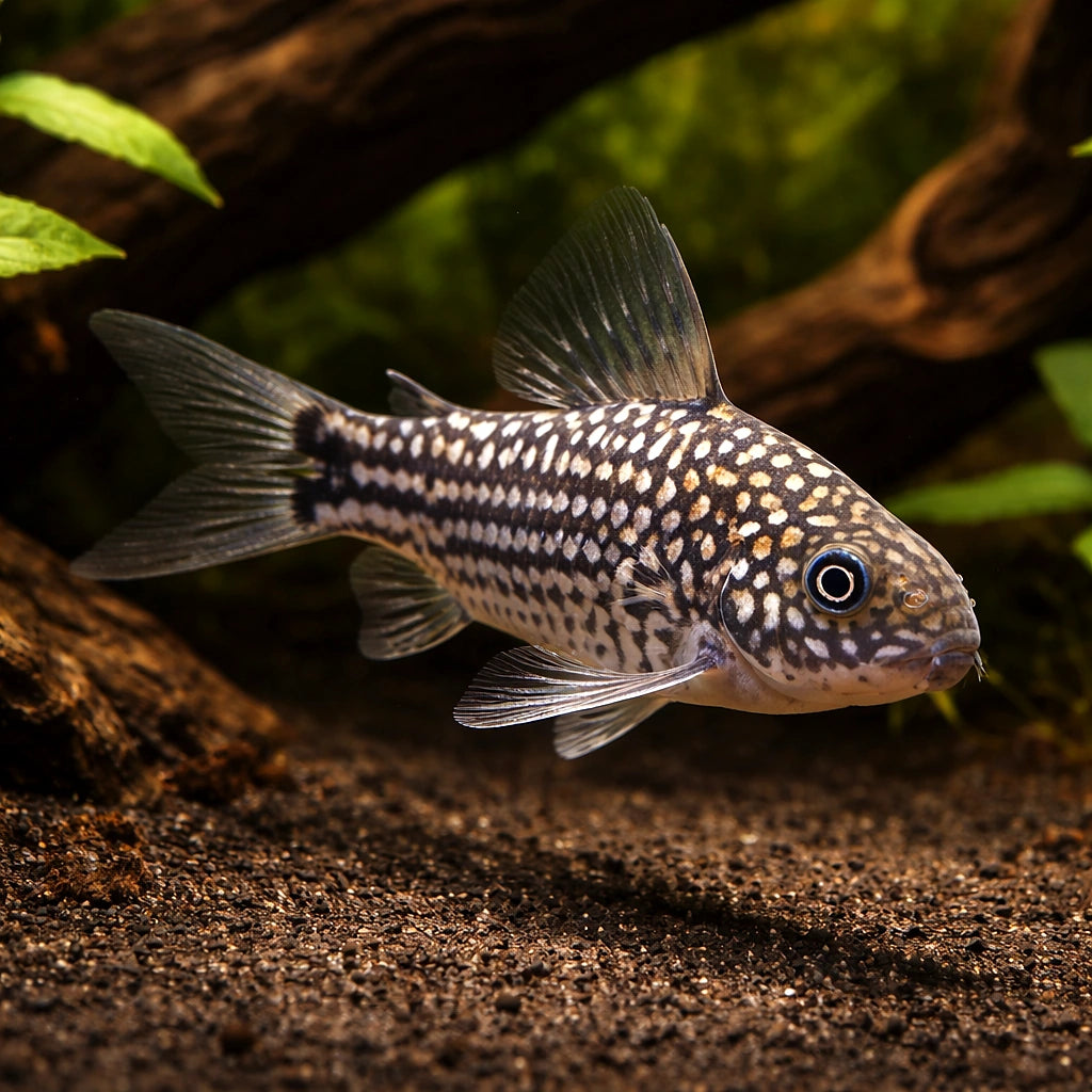 Cory Catfish — Catfish cory pleco for sale UK — AI hero driftwood view
