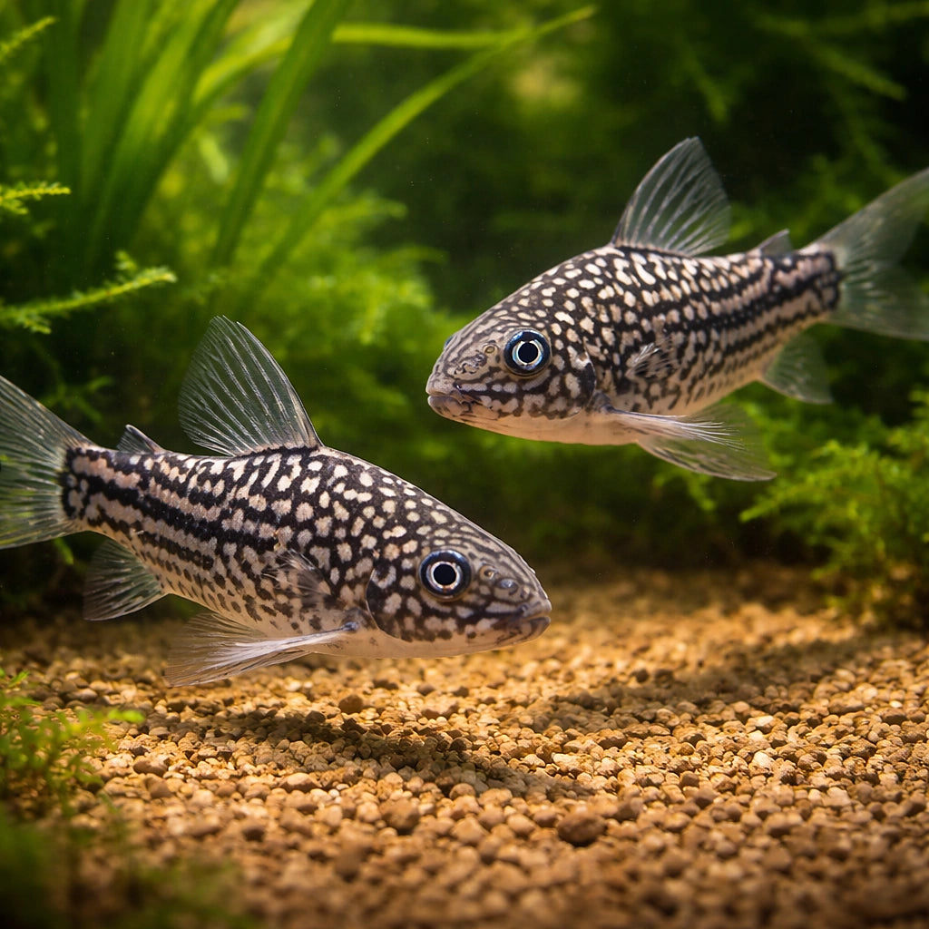 Cory Catfish — Catfish cory pleco for sale UK — AI pair planted view