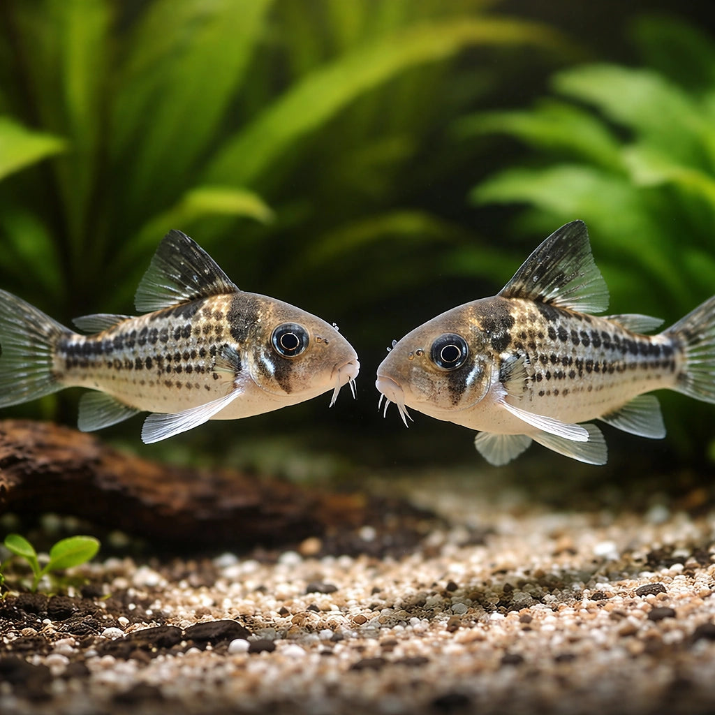 Cory Catfish — Catfish cory pleco for sale UK — AI pair planted view