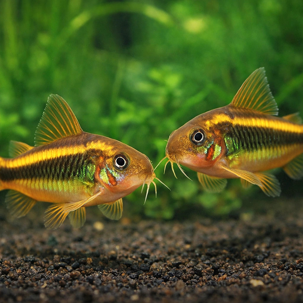 Cory Catfish — Catfish cory pleco for sale UK — AI pair planted view