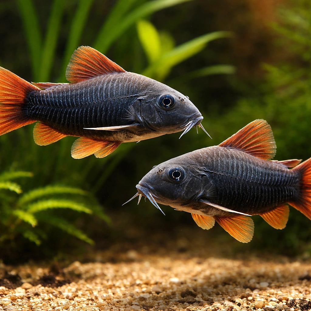 Cory Catfish — Catfish cory pleco for sale UK — AI pair planted view