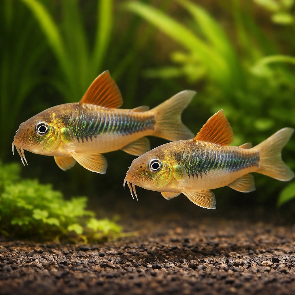 Corydoras ellisae 2,5 - — tropical fish for sale UK — AI pair planted view