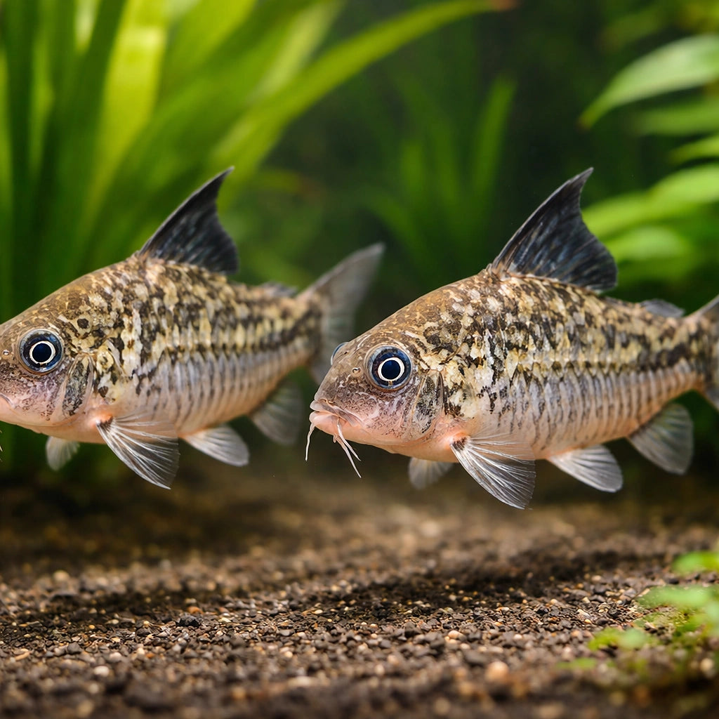 Corydoras sodalis — tropical fish for sale UK — AI pair planted view