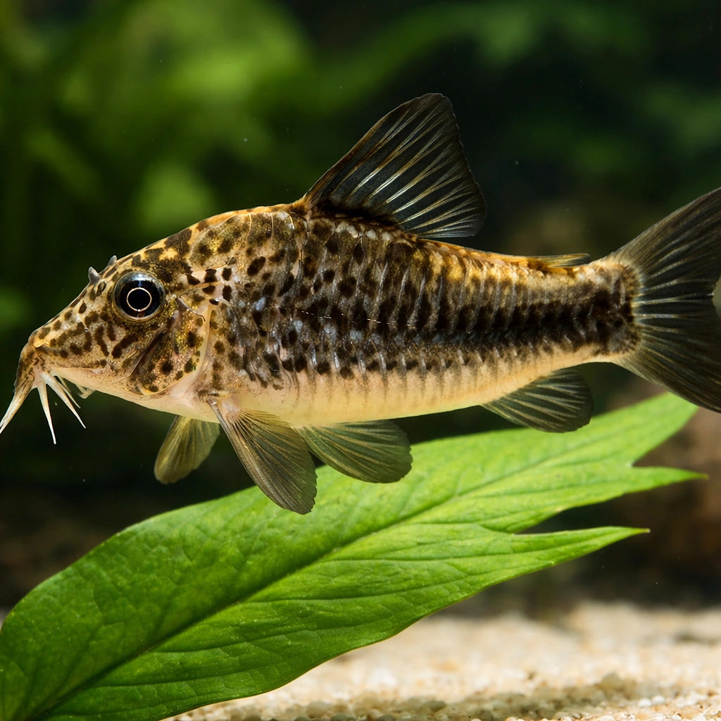 Corydoras sp. Huanta 3 - 3, — tropical fish for sale UK — AI scale plant view